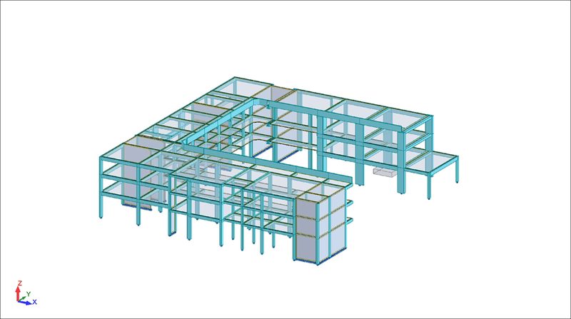 Modèle BIM structure lycée